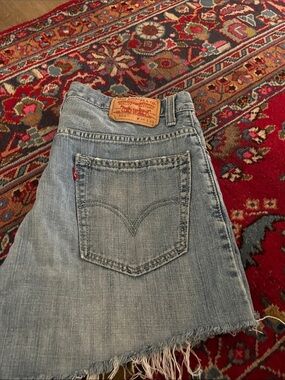 Levi's Vintage Faded Light Blue Denim Cutoff Shorts Sz.34